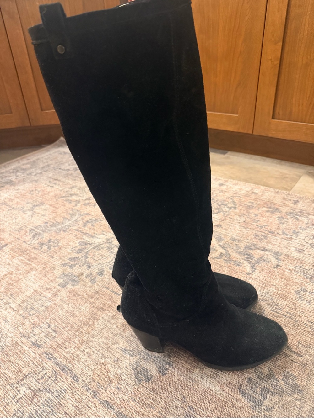 UGG Black Suede Over-the-Knee Boots